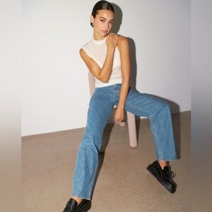 Abercrombie High Rise Taper Jean